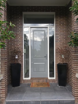 Entrance Door Grey Gloss